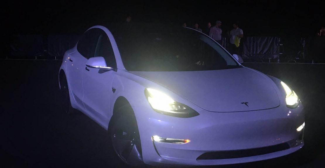 First Test Drive In Tesla Model 3 In Car Video Interior